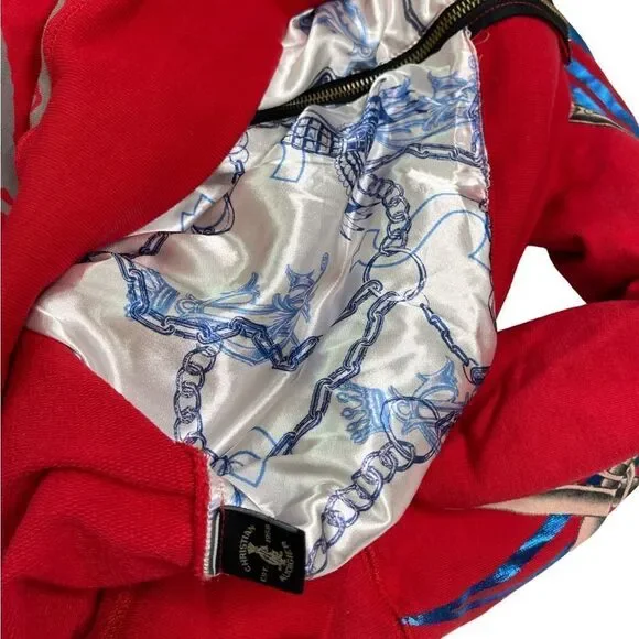 Christian Audigier Hooded Zip zip Sweatshirt